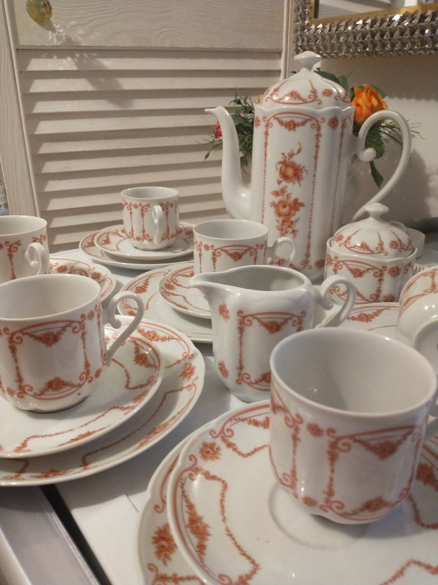 Seltmann serwis porcelany w girlandy kwiatów, rzadkość
