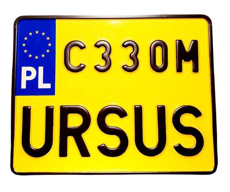 URSUS tablica kolekcjonerska C 330 M C330M tablica zlotowa