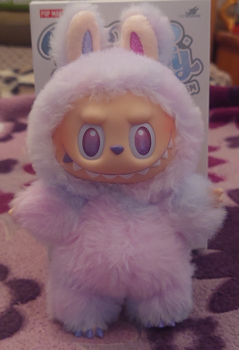 Oryginalna fioletowa Labubu Luck Big into Energy Pop Mart