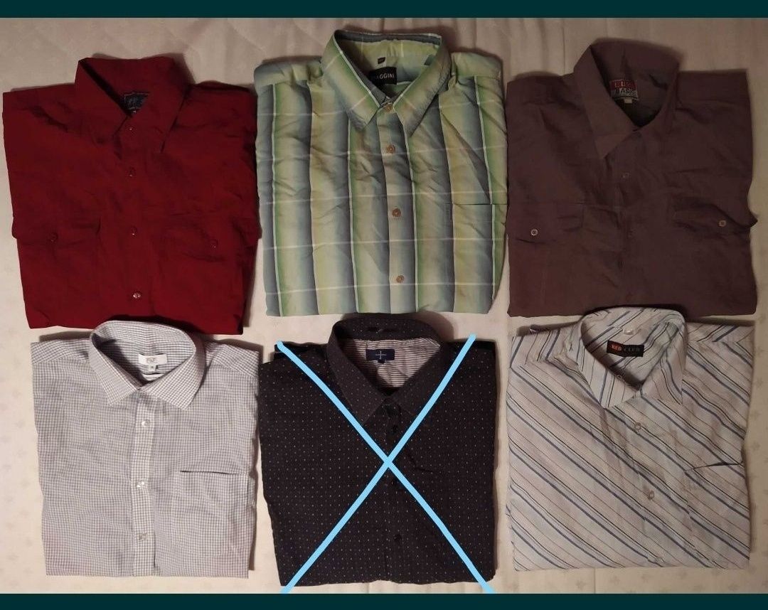 koszule męskie, młodzieżowe, chłopięce - S, M, L, XL, XXL