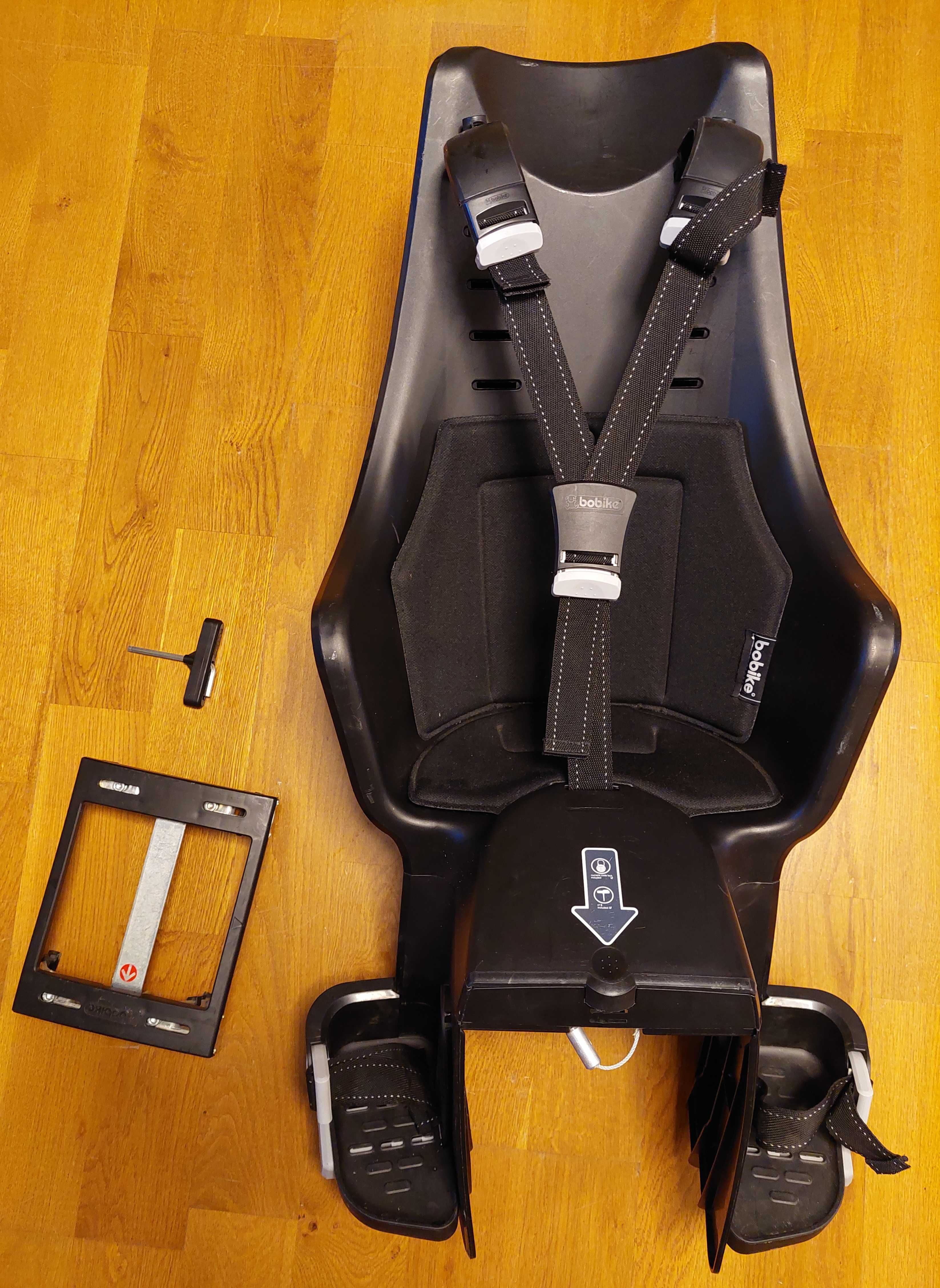 BOBIKE EXCLUSIVE MAXI PLUS - fotelik rowerowy dla dziecka KOMPLET