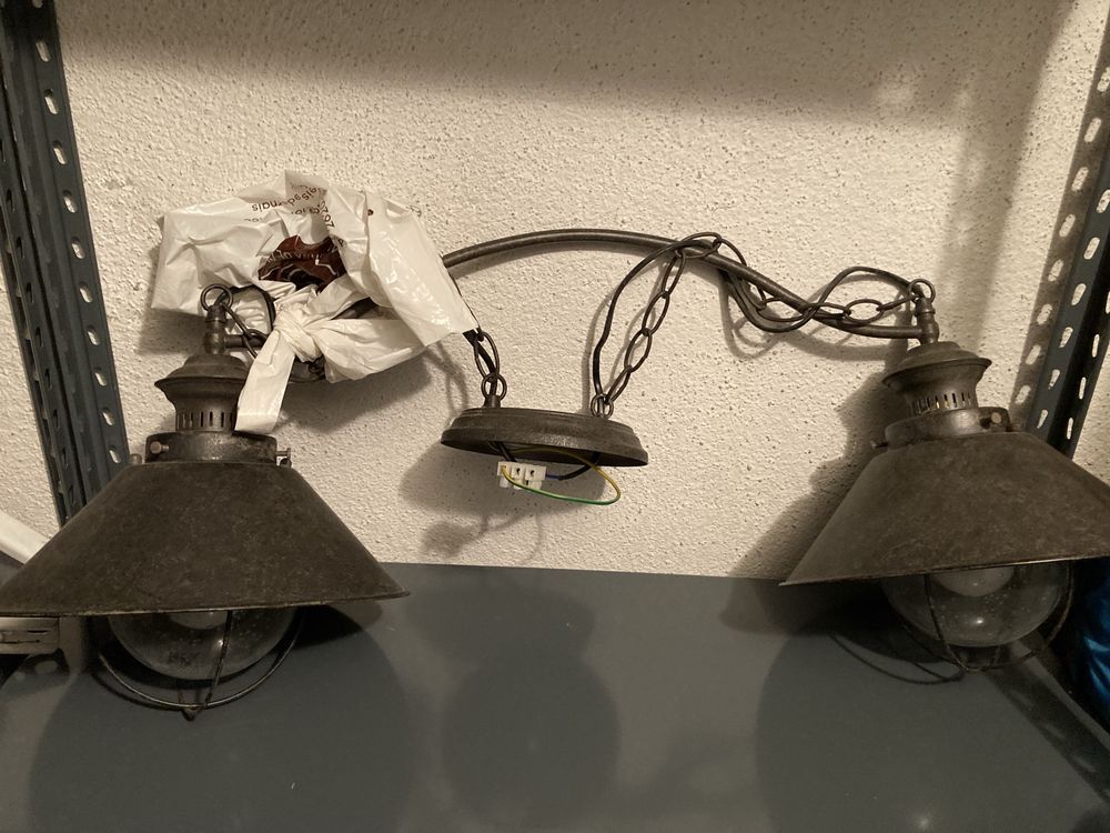 Candeeiro suspenso vintage industrial