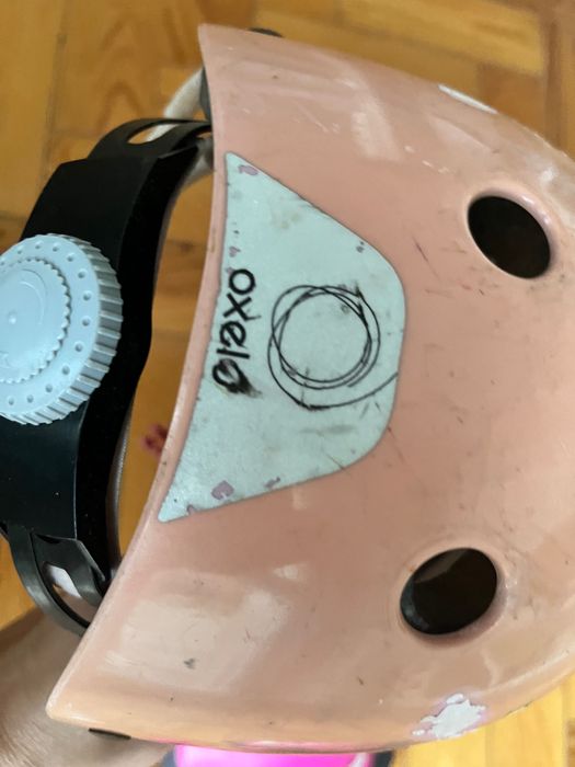 Equipamento de proteção de criança Capacete e proteções