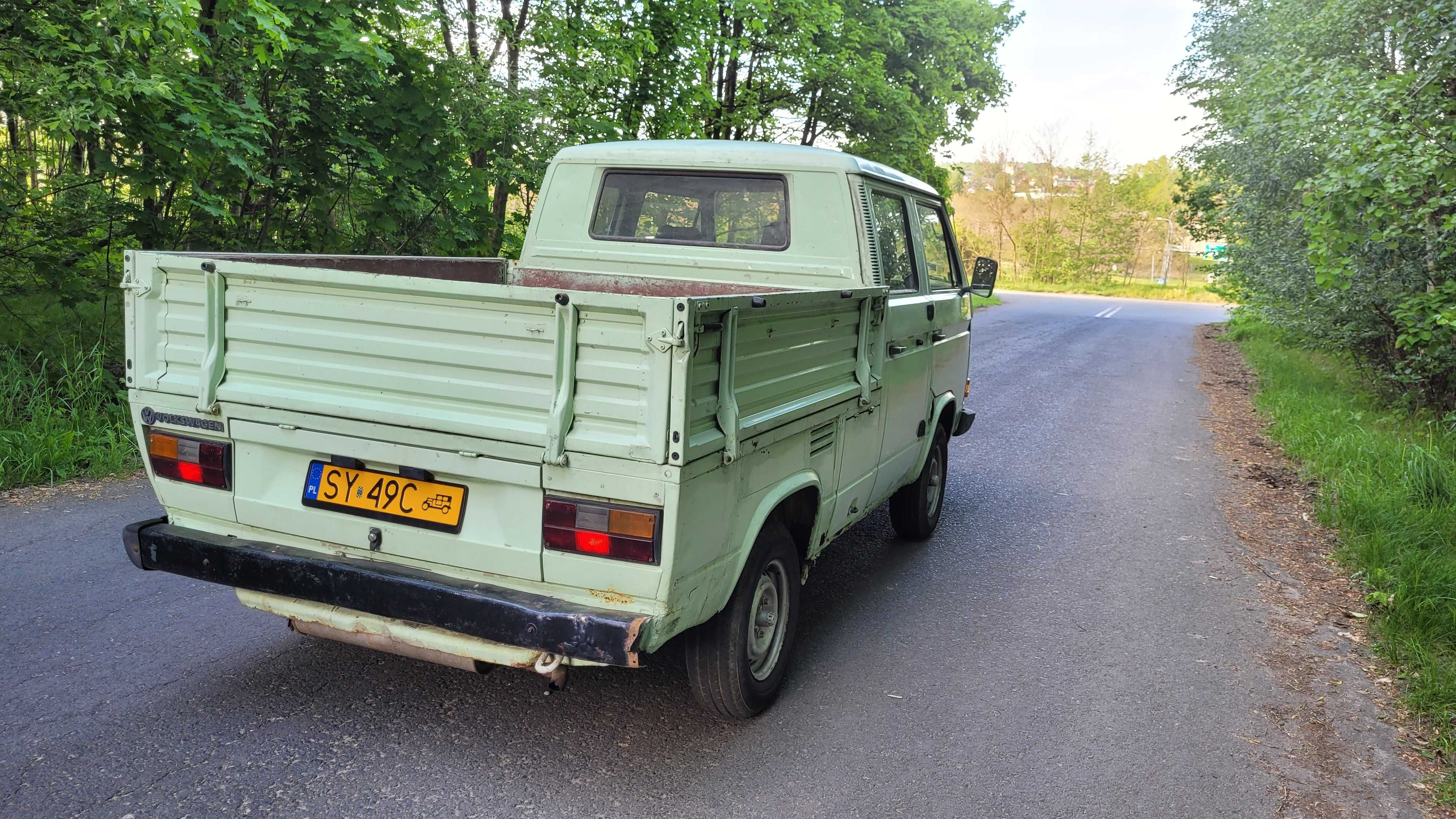 VW Transporter T3 Doka zabytek żółte tablice Volkswagen