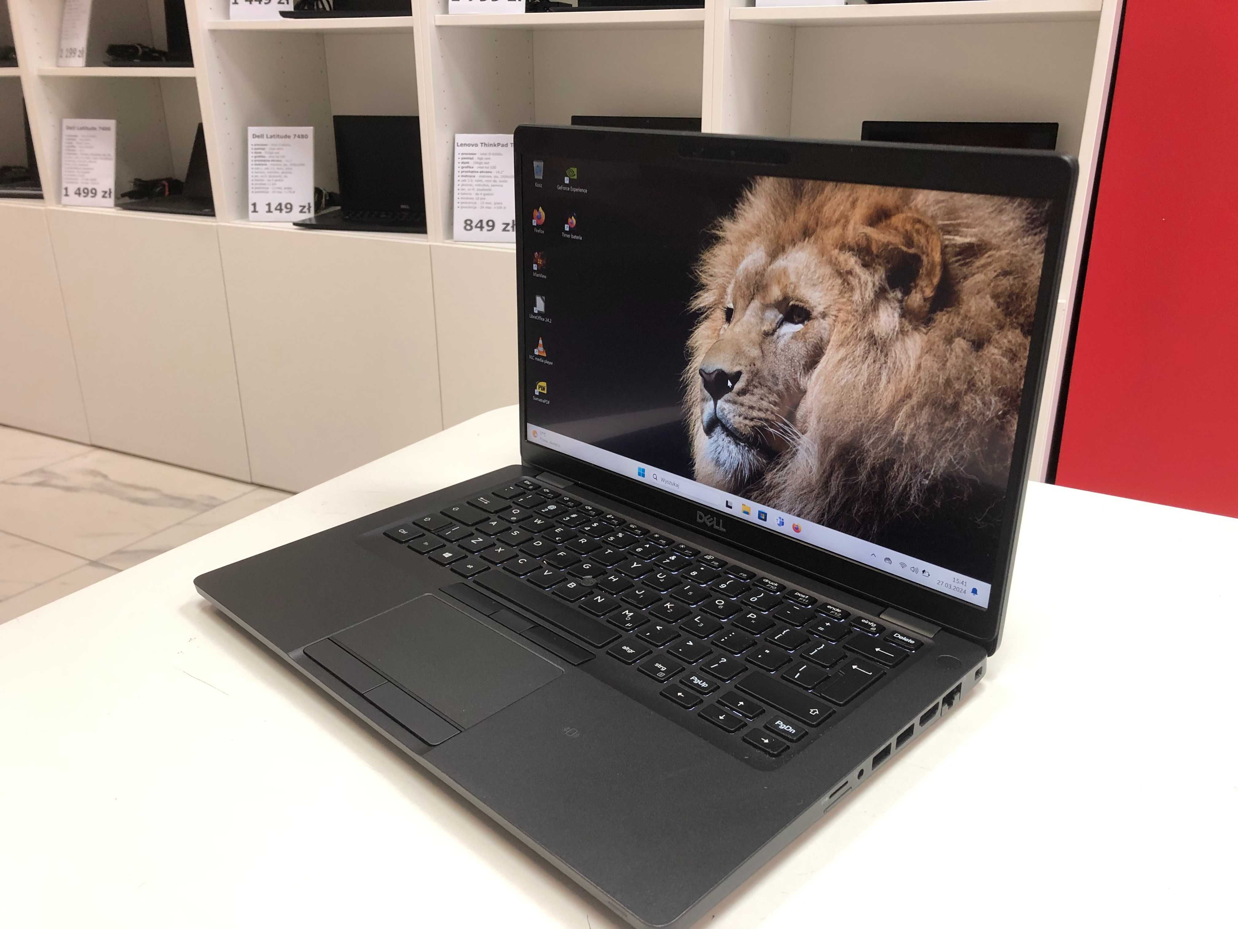 Wydajny Dell Latitude 5401 i5-9gen 32GB 256SSD nVidia IPS Dotyk Kl. A