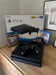 PS4 slim 500 gb | excelente estado | comando e fios | 2 jogos