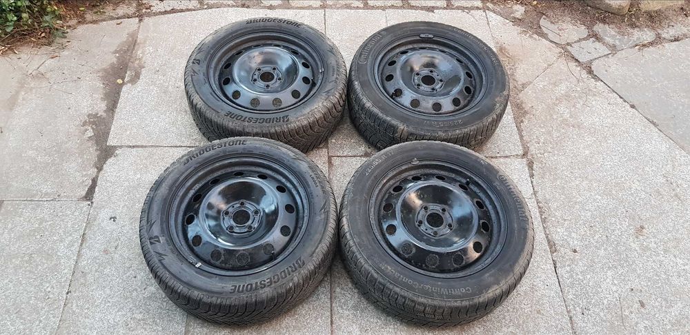 Koła Felgi Stalowe 17CALI Opony BRIDGESTONE 225/55R17 Zima Espace 4