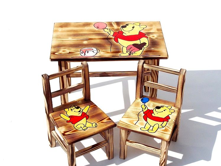 Stolik+4 krzesełka MEBELKI DREWNIANE dla dzieci !