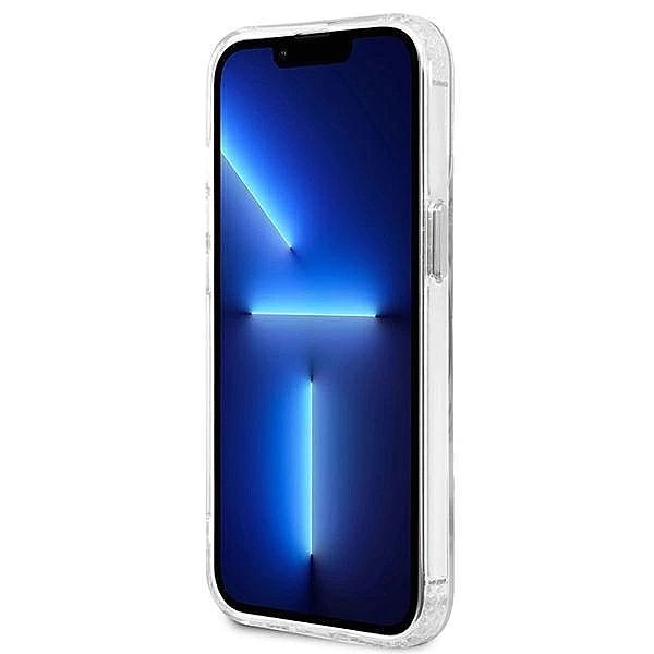 Etui Guess Metal Outline MagSafe na iPhone 13 Pro / iPhone 13 - srebrn