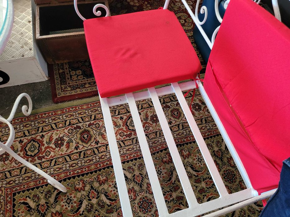 Conjunto de jardim em ferro - Dois bancos de dois lugares