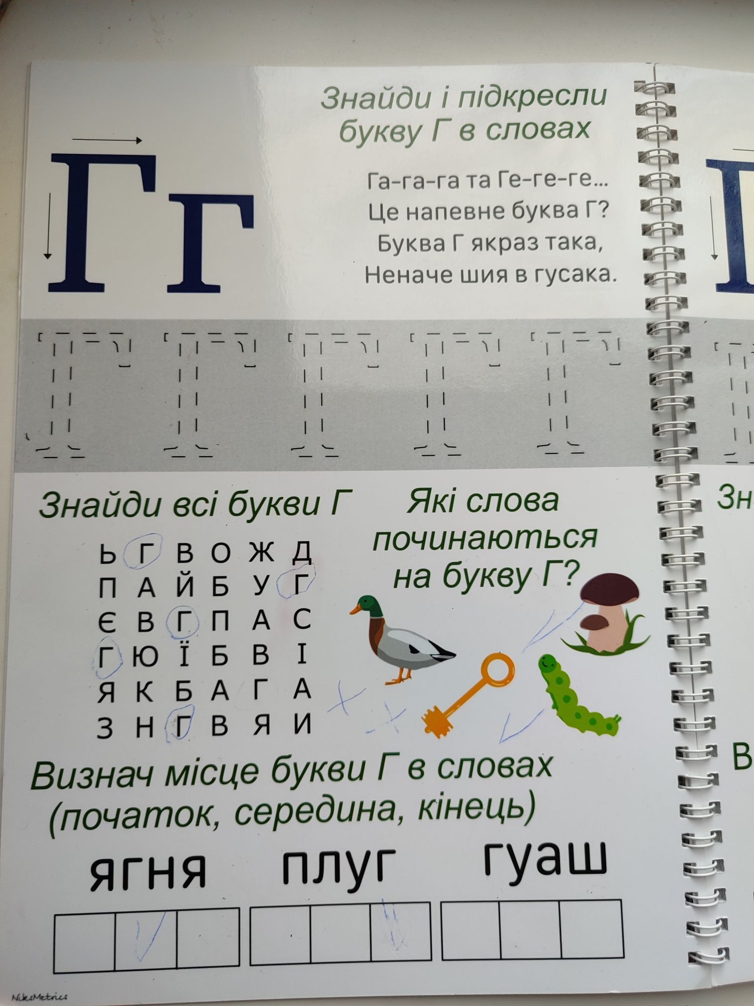 Багаторазовий робочий зошит українська абетка