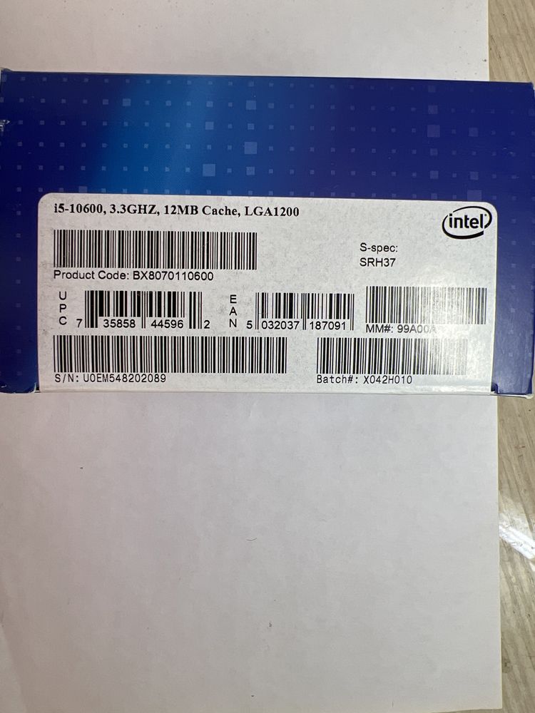 Процесор Intel Core i5-10600 12 Mb cache LGA1200