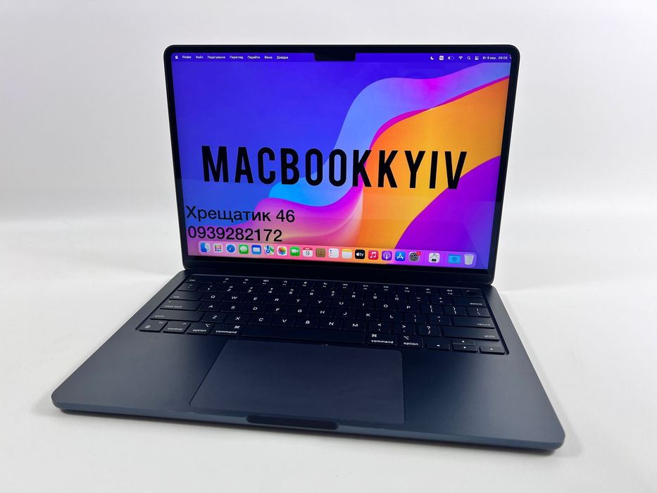 MacBook Air 13 2022 M2 8GB RAM 256GB SSD Midnight МАГАЗИН ГАРАНТІЯ