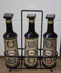 Karafka butelka kolekcjonerska na alkohol West Germany zestaw butelek