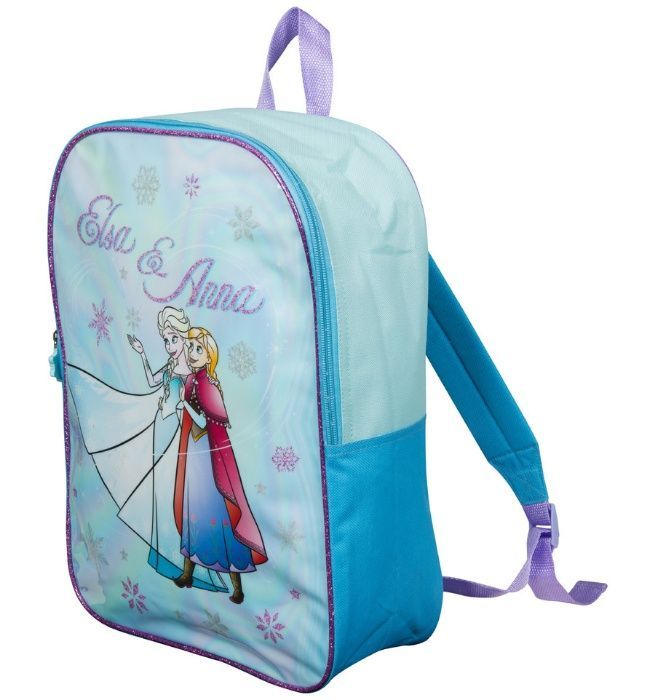 Mochila Frozen Elsa e Anna 38 cm NOVAS