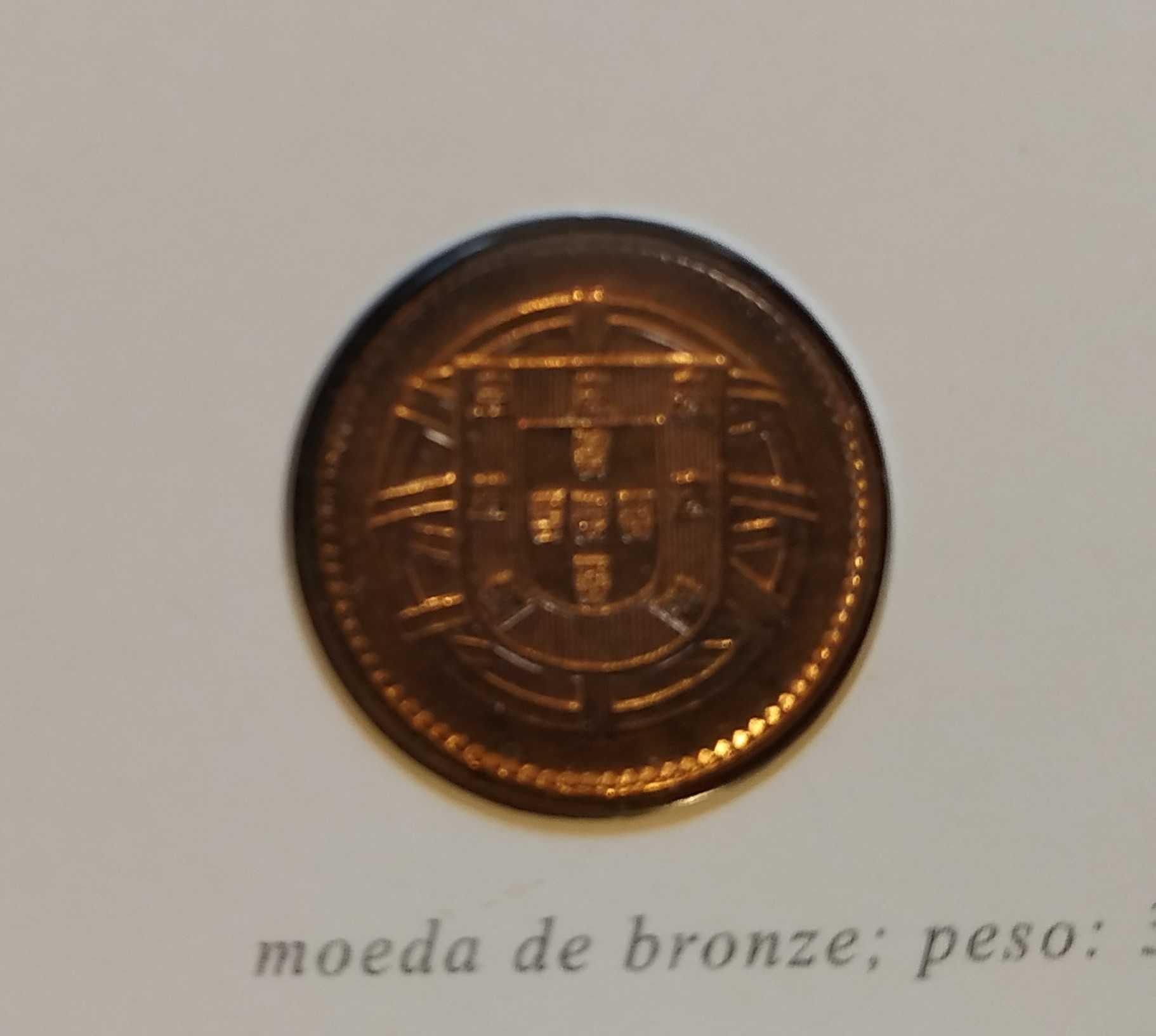 Portugal - moeda de 1 centavo de 1917 coincard