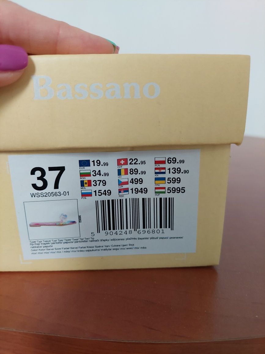 Klapki damskie bassano