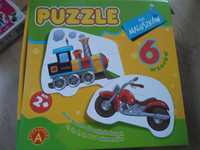 Puzzle dla dzieci, pojazdy 2-6 elementów, 2+