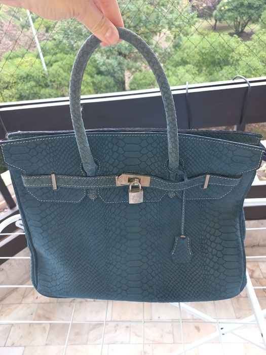 Mala de pele estilo Lancel como nova