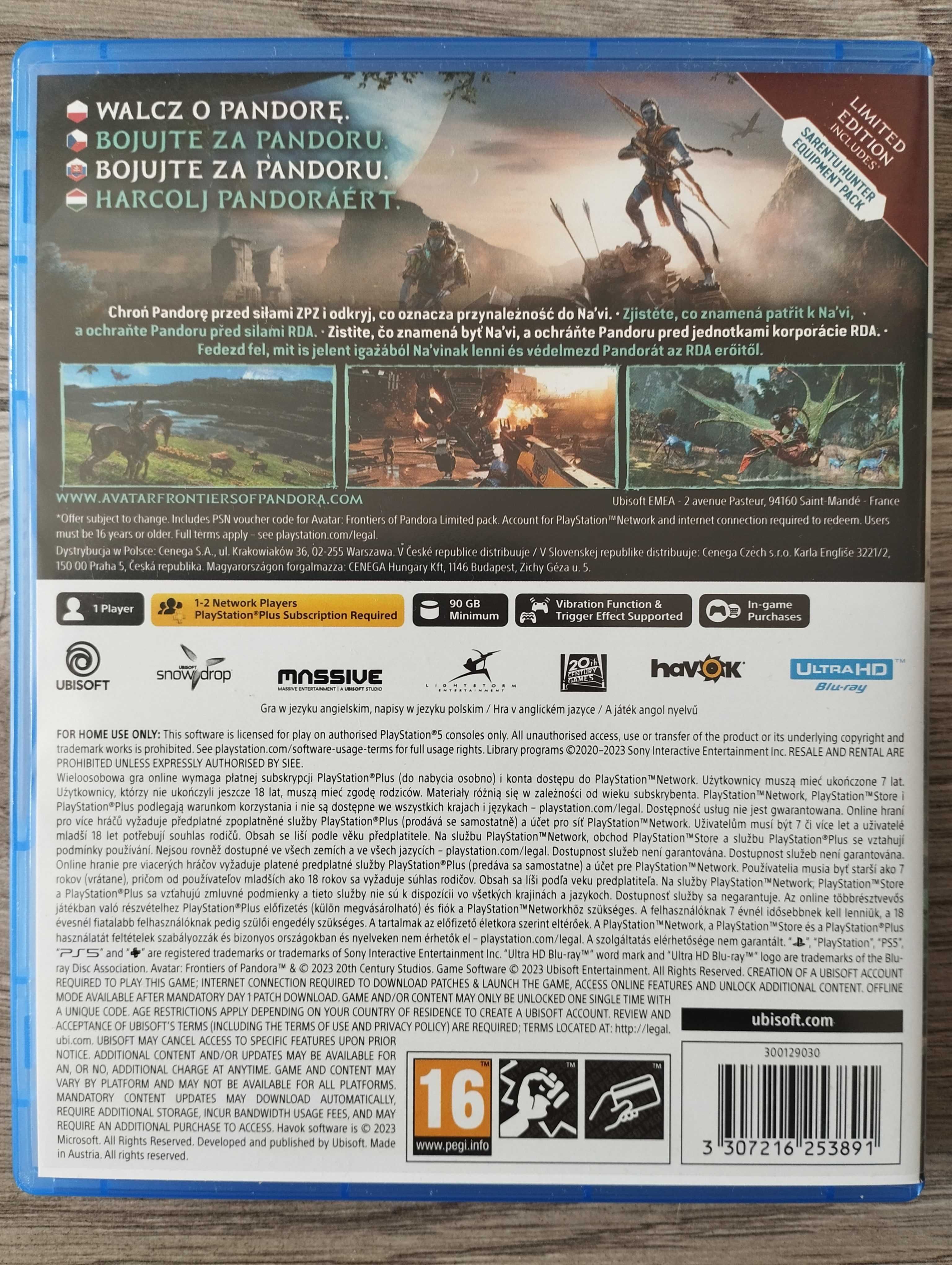 Gra Avatar Frontiers of Pandora Polska Wersja PS5 Playstation