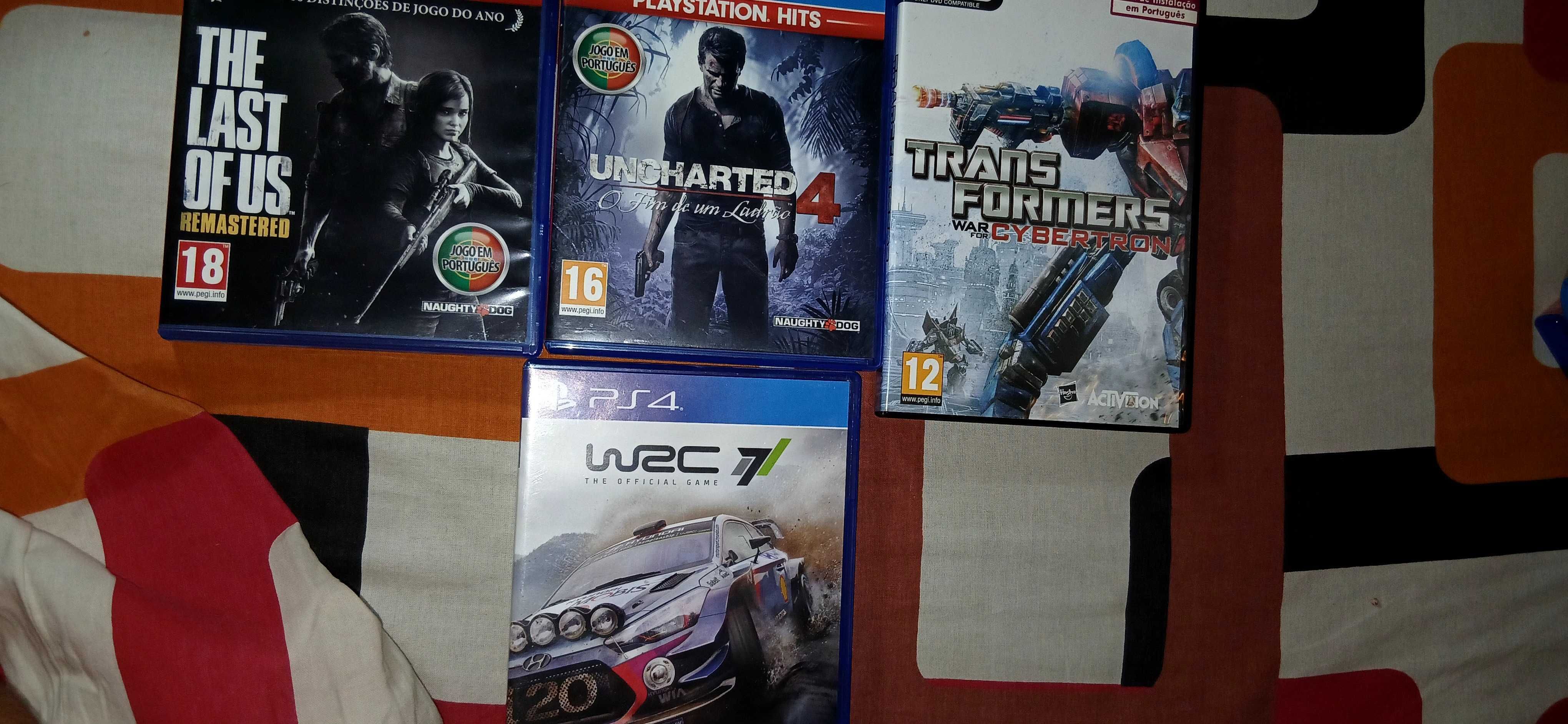 Jogos ps4 wrc 7, the last of us,