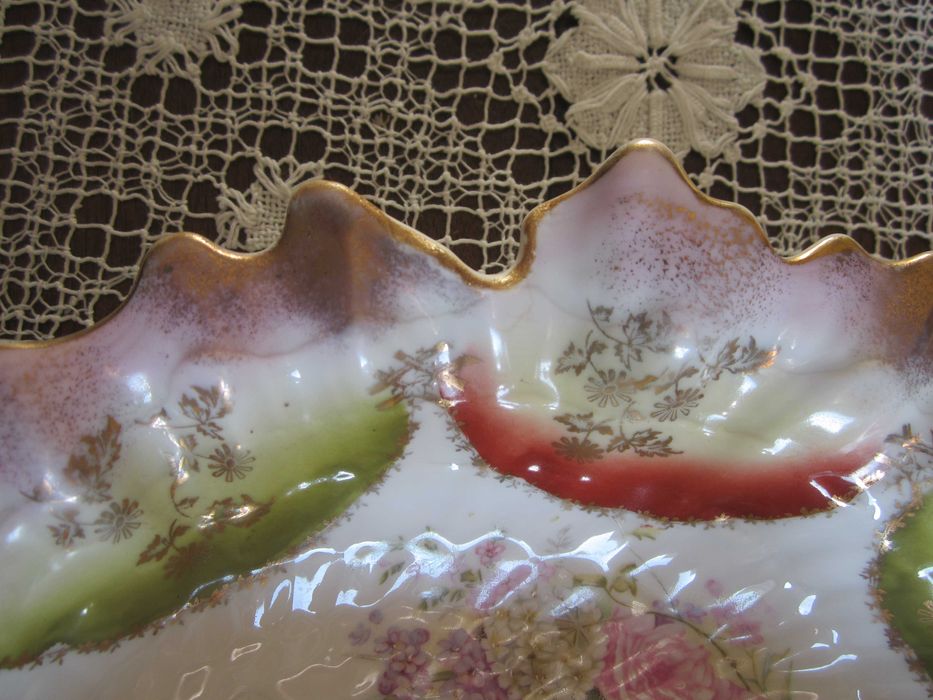 Kabaret, podwójny, duży, półmisek, Carl Tielsch, koniec XIX w.