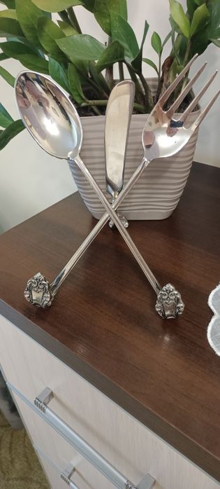 Platerowany stojak w stylu vintage z lat 60