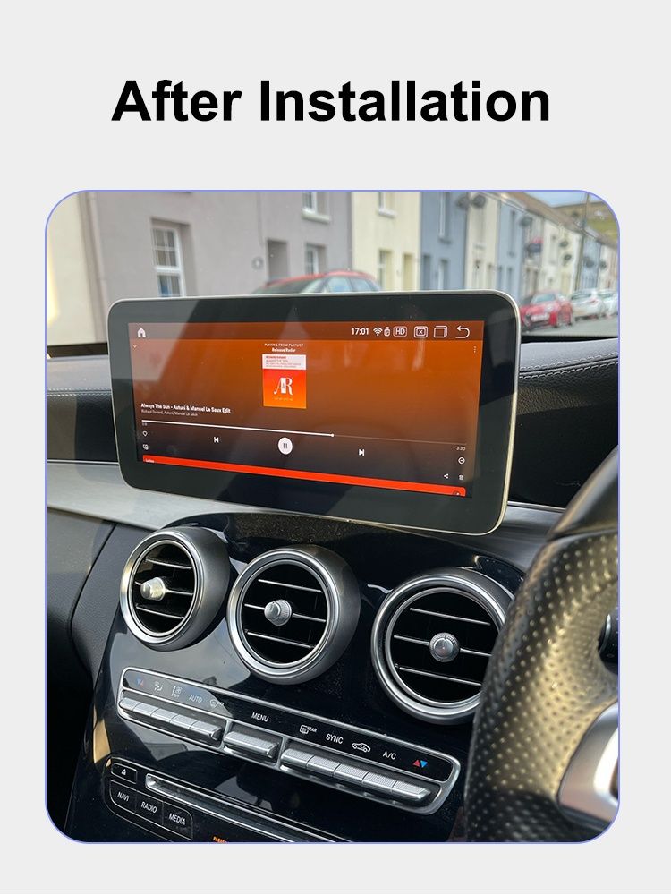 Rádio Android Mercedes classe C V GLC 10,25" 8Core 4/32GB 4G GPS novo