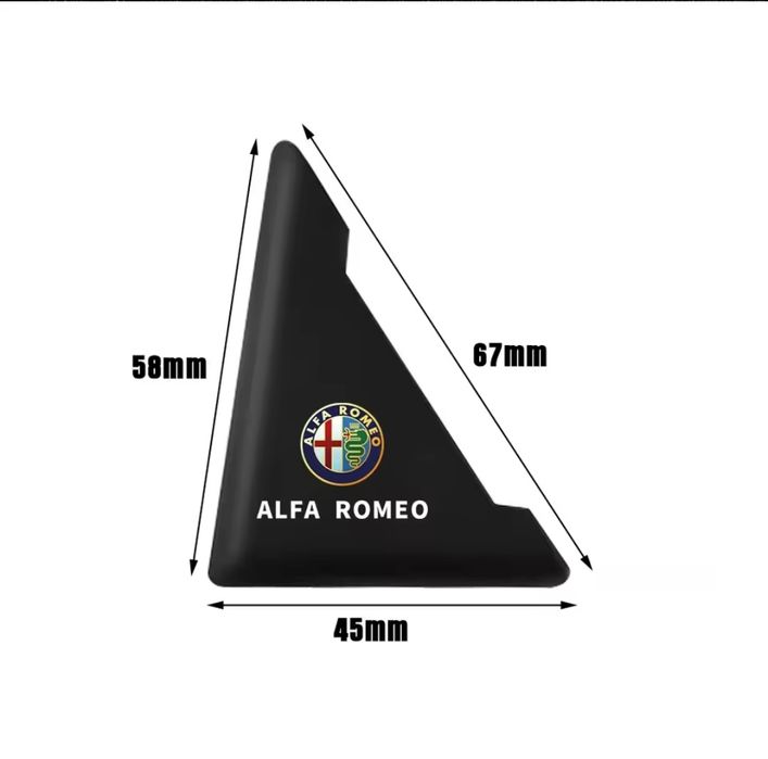 Adesivos de carbono, ângulo de porta alfa romeo