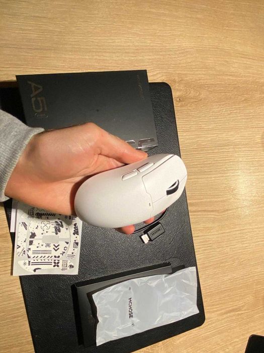 Myszka MCHOSE A5 Pro max – biała, bardzo dobry stan, mało używana