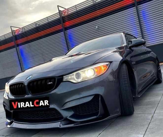 Dokładka splitter BMW M3 F80 F83 M4 F82 CS CZARNY POŁYSK / CARBON