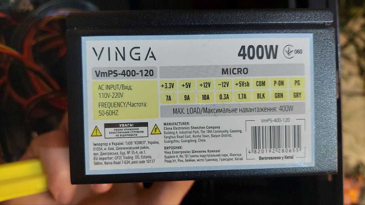 ssf mini-itx PC case Vinga with power supply  400w