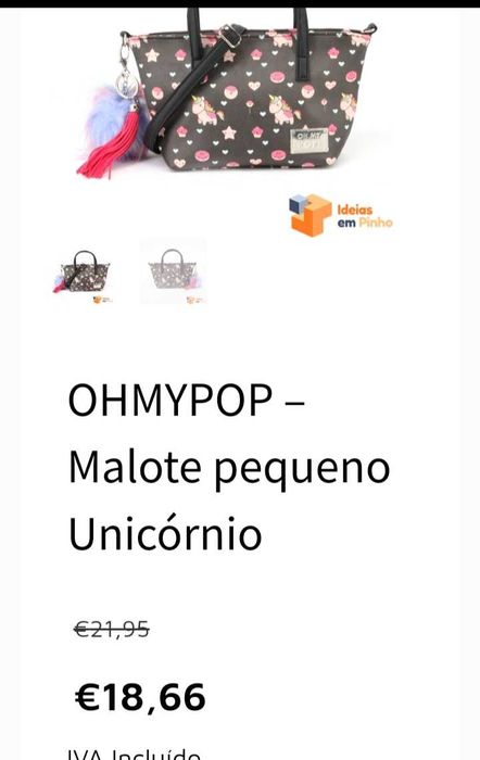 Mala criança com unicórnios marca OHMYPOP