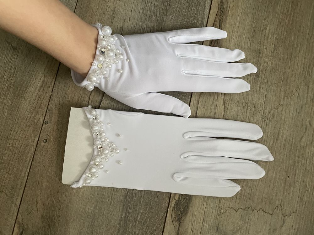 Жіночі рукавиці весільні