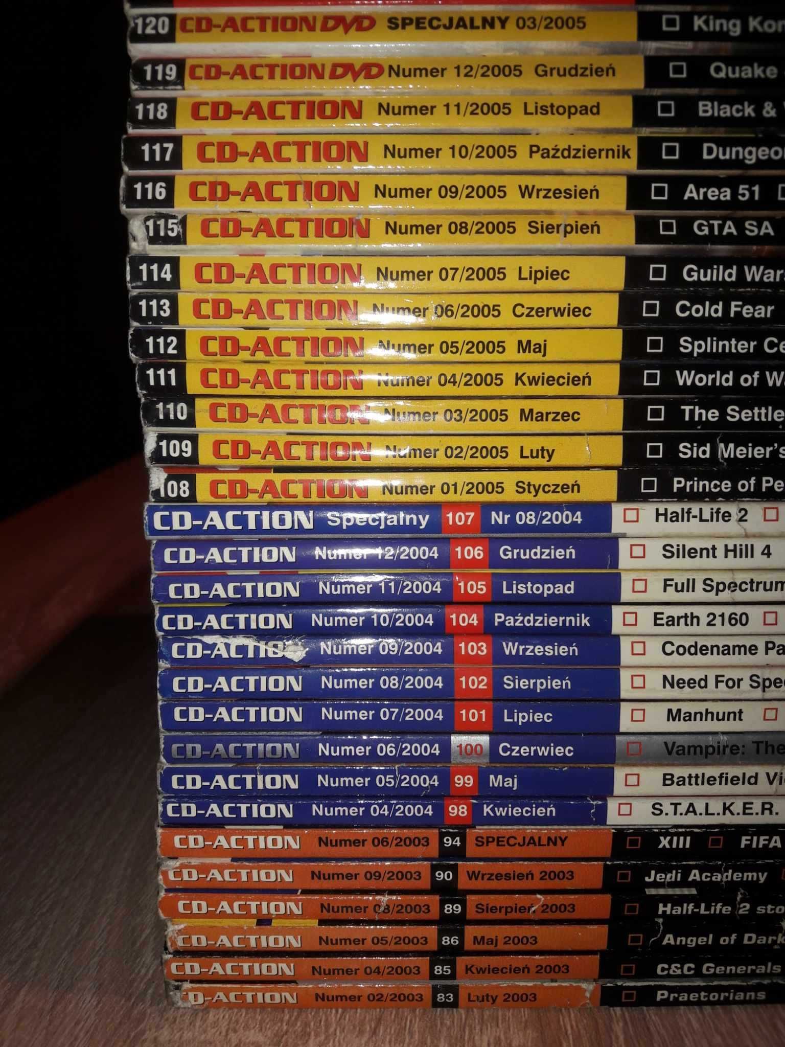 84 szt. CD-Action roczniki 2003 do 2009 Klasyka