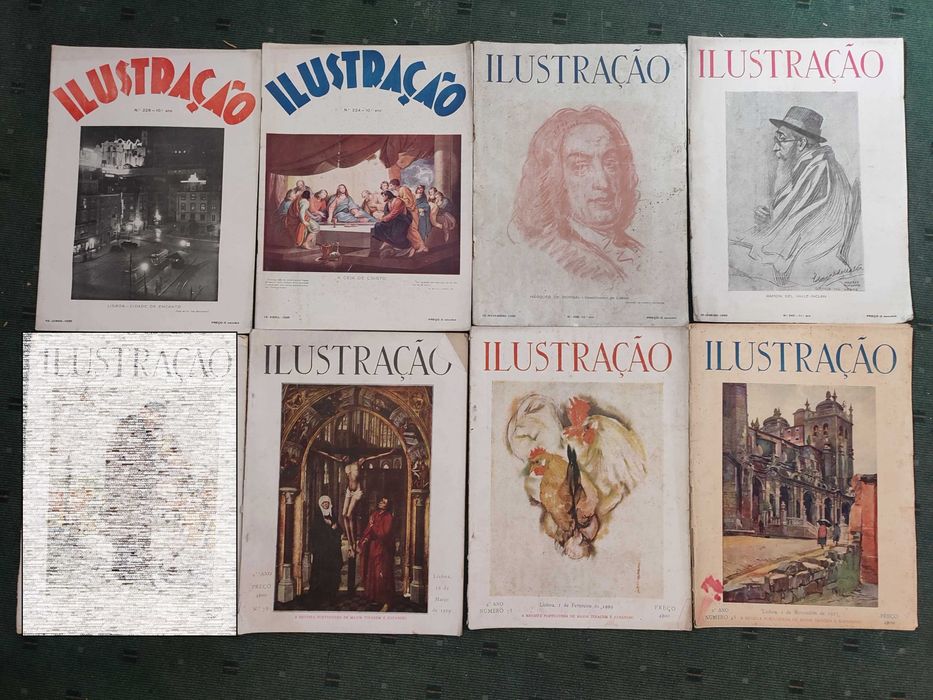 Lote 12 revistas antigas Ilustração Anos 20 e 30