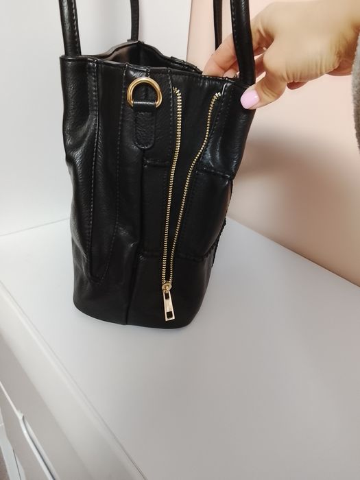 Сумка YSL шкіряна жіноча чорна