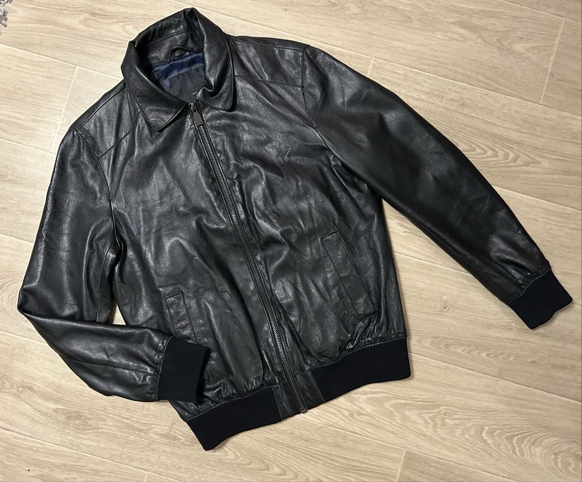 Шкіряна чоловіча куртка Zara, р.L