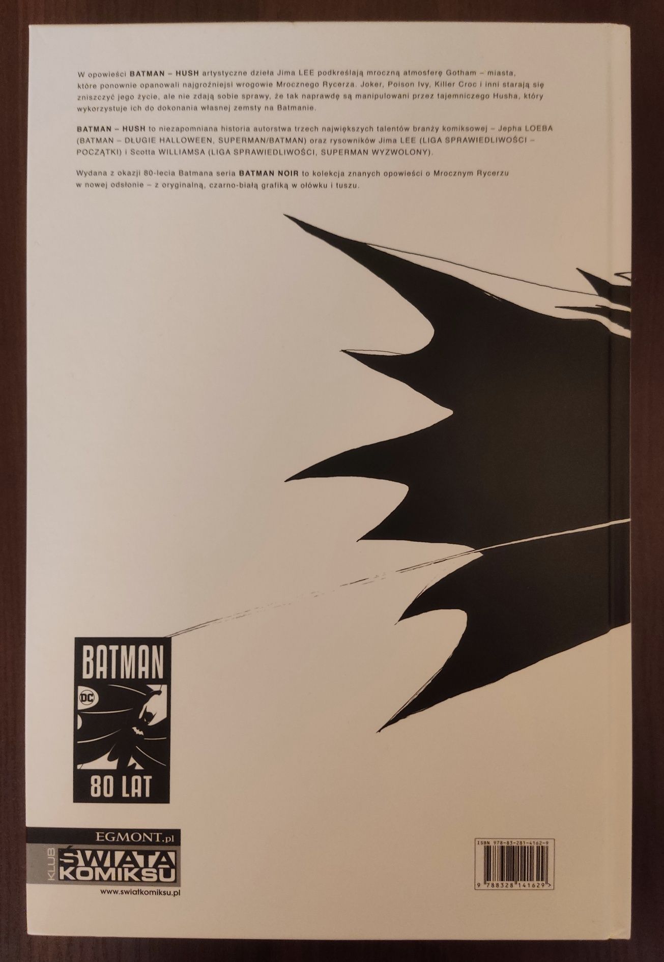 2 albumy komiksowe deluxe Batman Noir (Hush I Długie halloween) Egmont