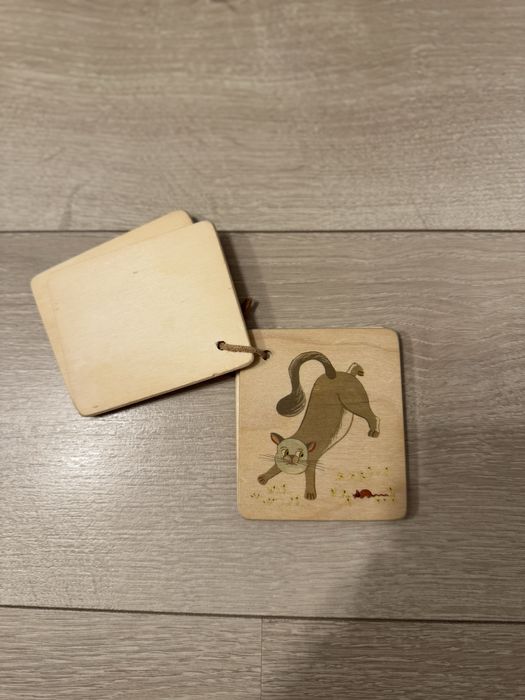 Drewniane układanki dla dzieci + gratis Pluszowy Słoń