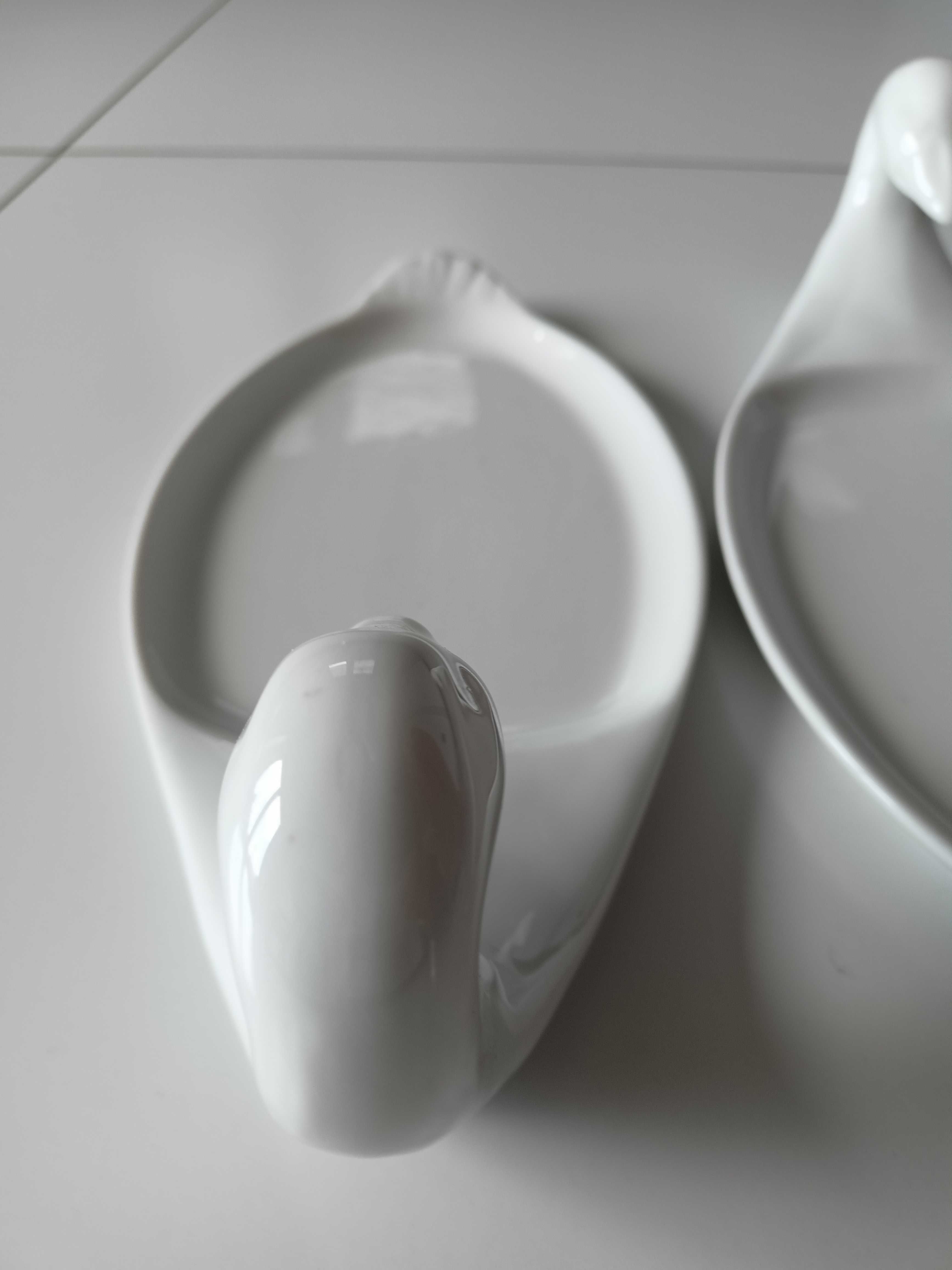 Zestaw pięknych łabędzi pilivouyt France porcelana