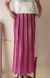 Unikat! Niesamowita spodnica vintage retro designerska paski róż