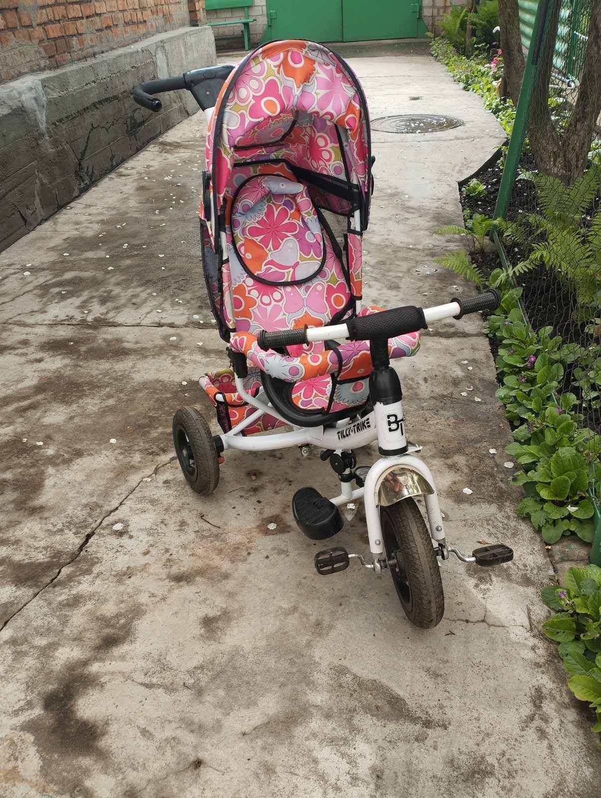 Детский велосипед коляска