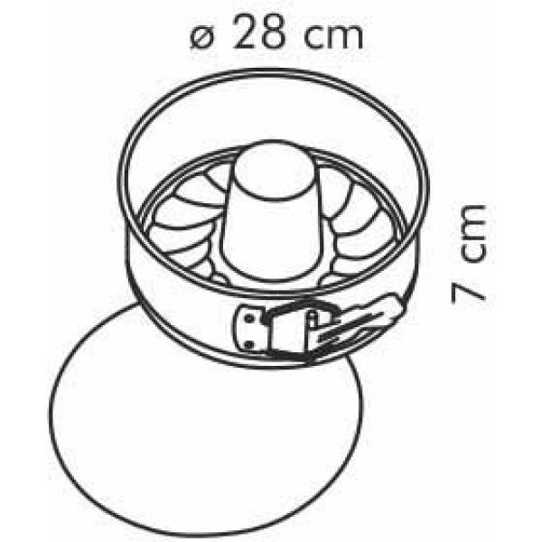 Форма для торта и кекса Tescoma Delicia ¤ 28 см разъёмная (623290)