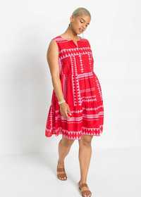B.P.C sukienka kolorowa we wzory z falbanami 46.
