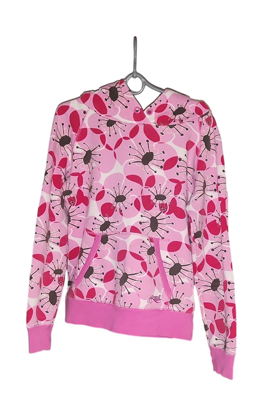 Bluza Animal w różowe kwiaty M