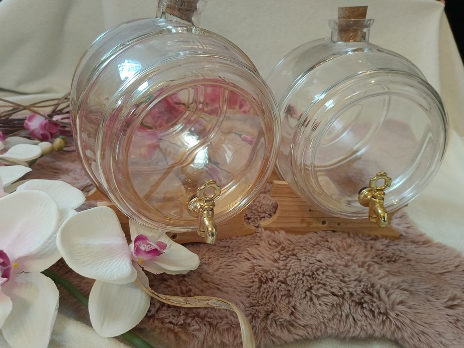 Beczułka beczka na alkohol szklana bimber weselne