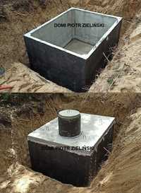 Szamba betonowe; zbiorniki betonowe; zbiorniki plastikowe