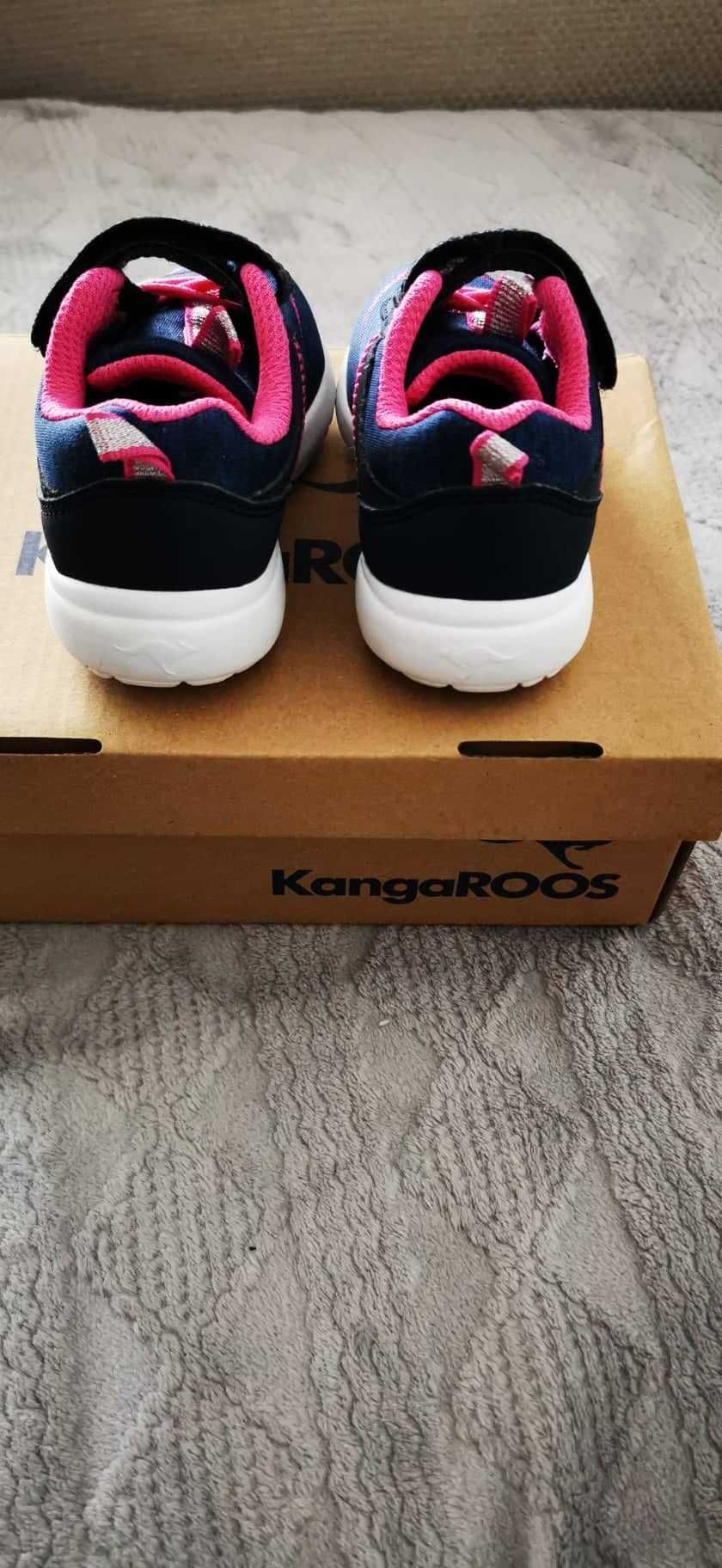Kangaroos buty sportowe dziewczęce granatowo-różowe r 22 stan idealny