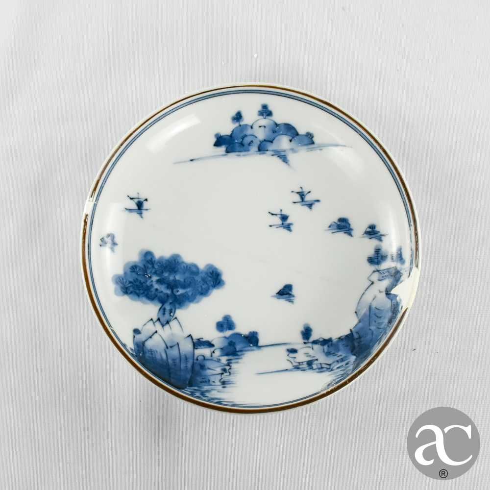 Prato porcelana da China, paisagem, Dinastia Qing, Guangxu, séc. XIX